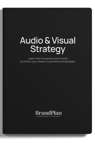 BrandPlan Workbook Mock-up - Audio & Visual Strategy - Small Crop