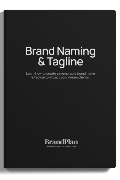 BrandPlan Workbook Mock-up - Brand Naming & Tagline - Small Crop